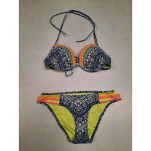 Victorias Secret Bikini 2 Piece The Fabulous 32C Knockout Bottoms XS